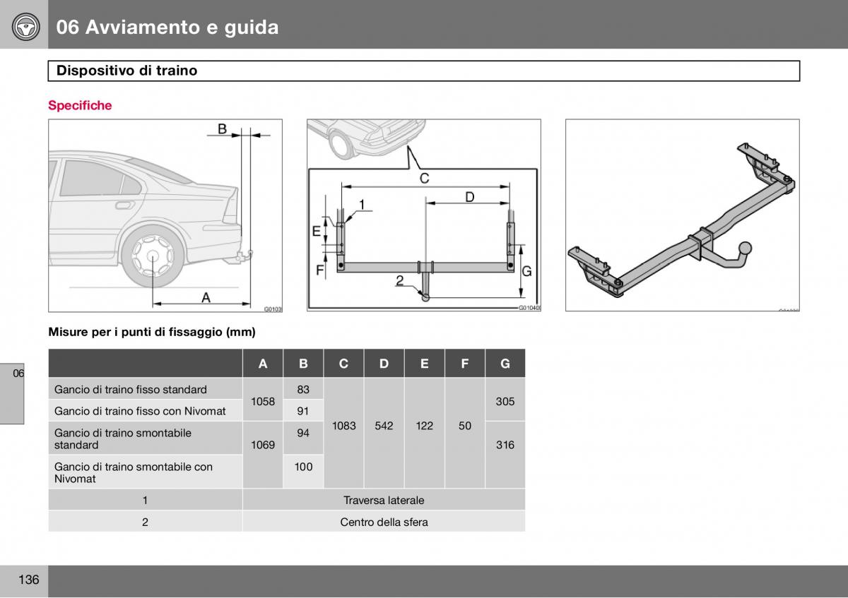 Volvo S60 I 1 manuale del proprietario / page 137