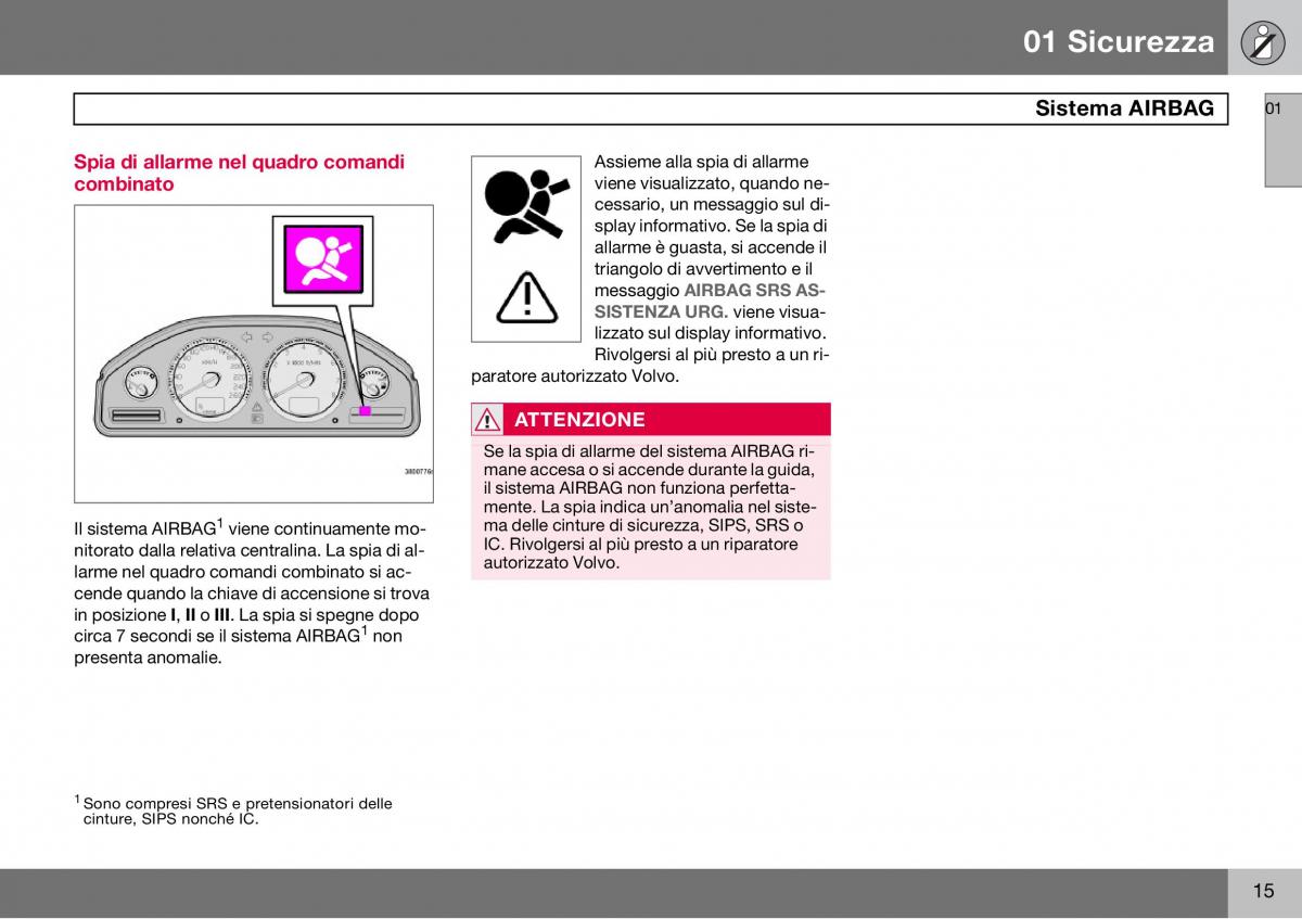 Volvo S60 I 1 manuale del proprietario / page 16