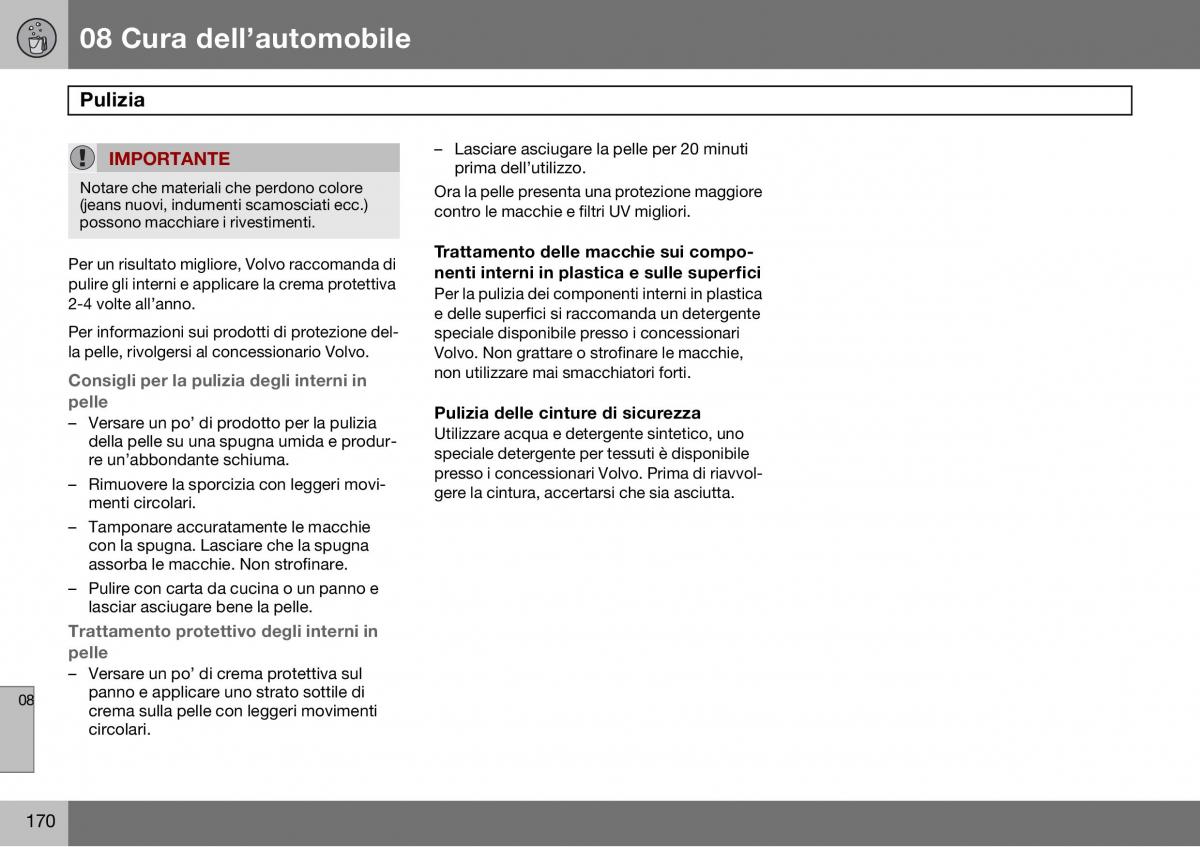 Volvo S60 I 1 manuale del proprietario / page 171