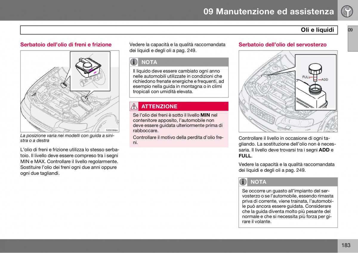 Volvo S60 I 1 manuale del proprietario / page 184