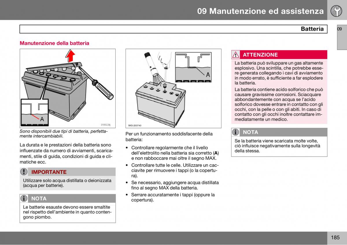 Volvo S60 I 1 manuale del proprietario / page 186