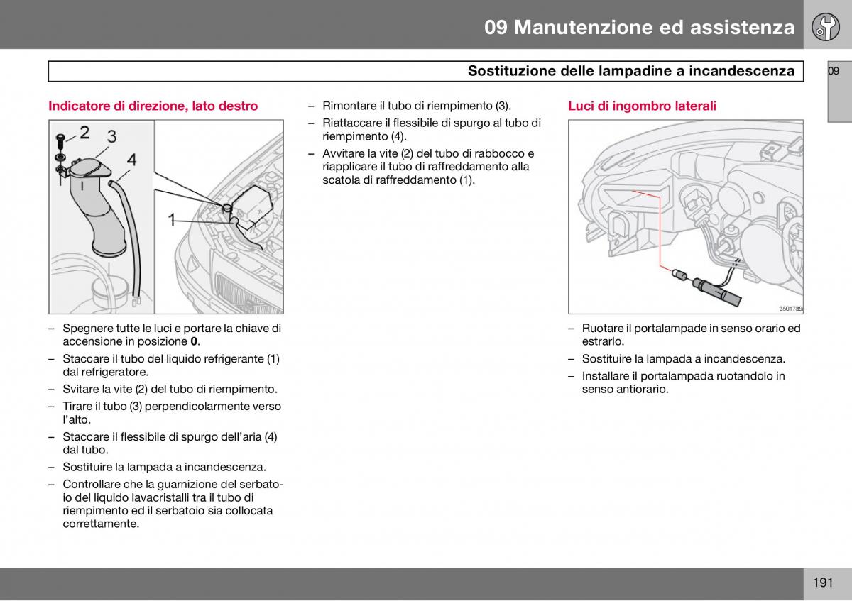 Volvo S60 I 1 manuale del proprietario / page 192