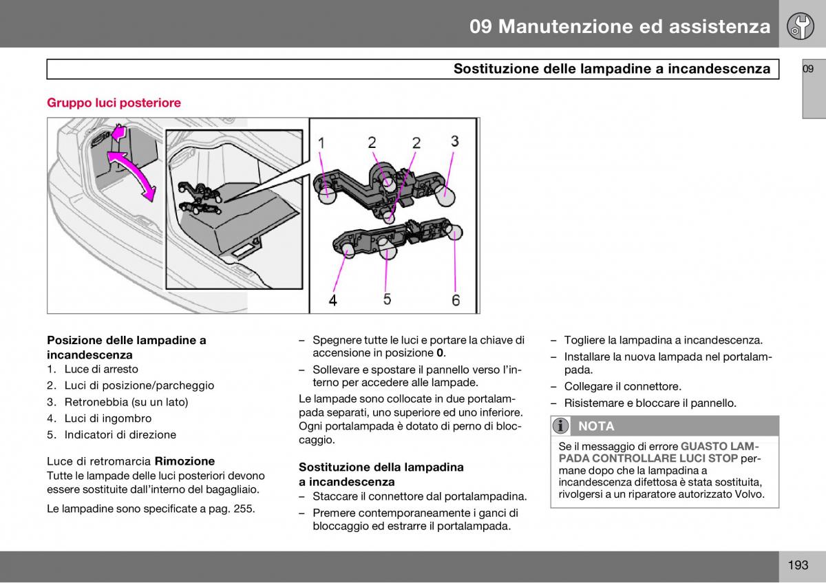 Volvo S60 I 1 manuale del proprietario / page 194