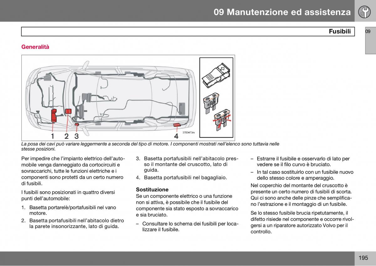 Volvo S60 I 1 manuale del proprietario / page 196