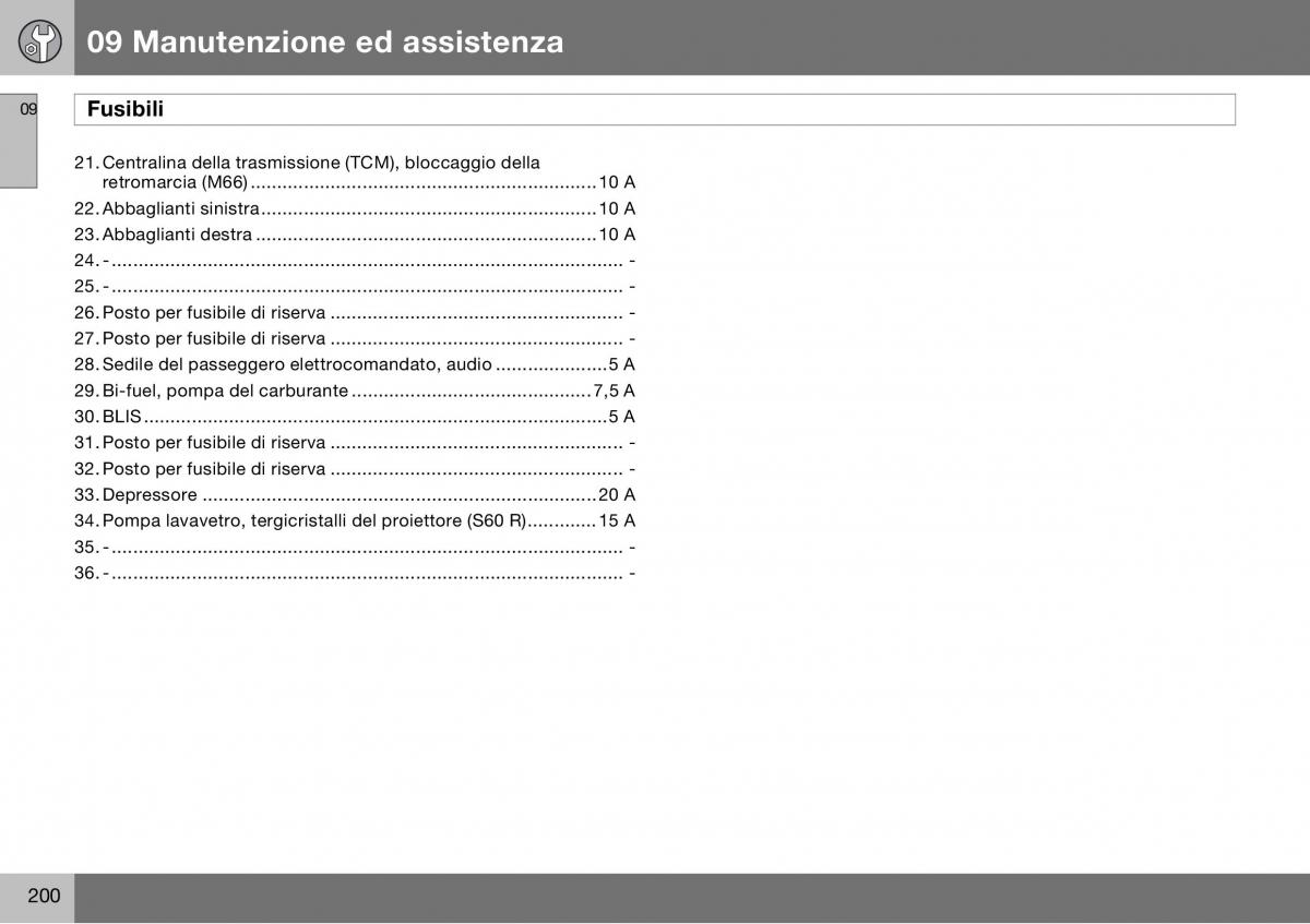 Volvo S60 I 1 manuale del proprietario / page 201