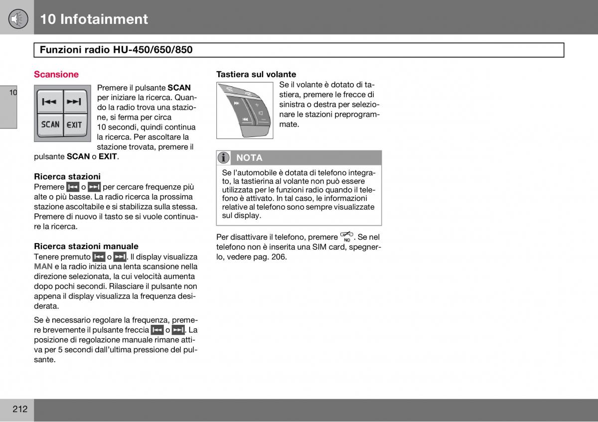 Volvo S60 I 1 manuale del proprietario / page 213