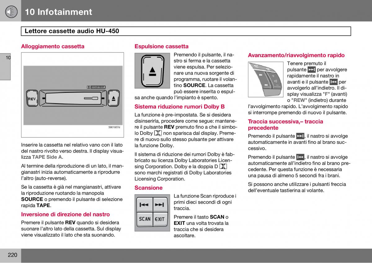 Volvo S60 I 1 manuale del proprietario / page 221