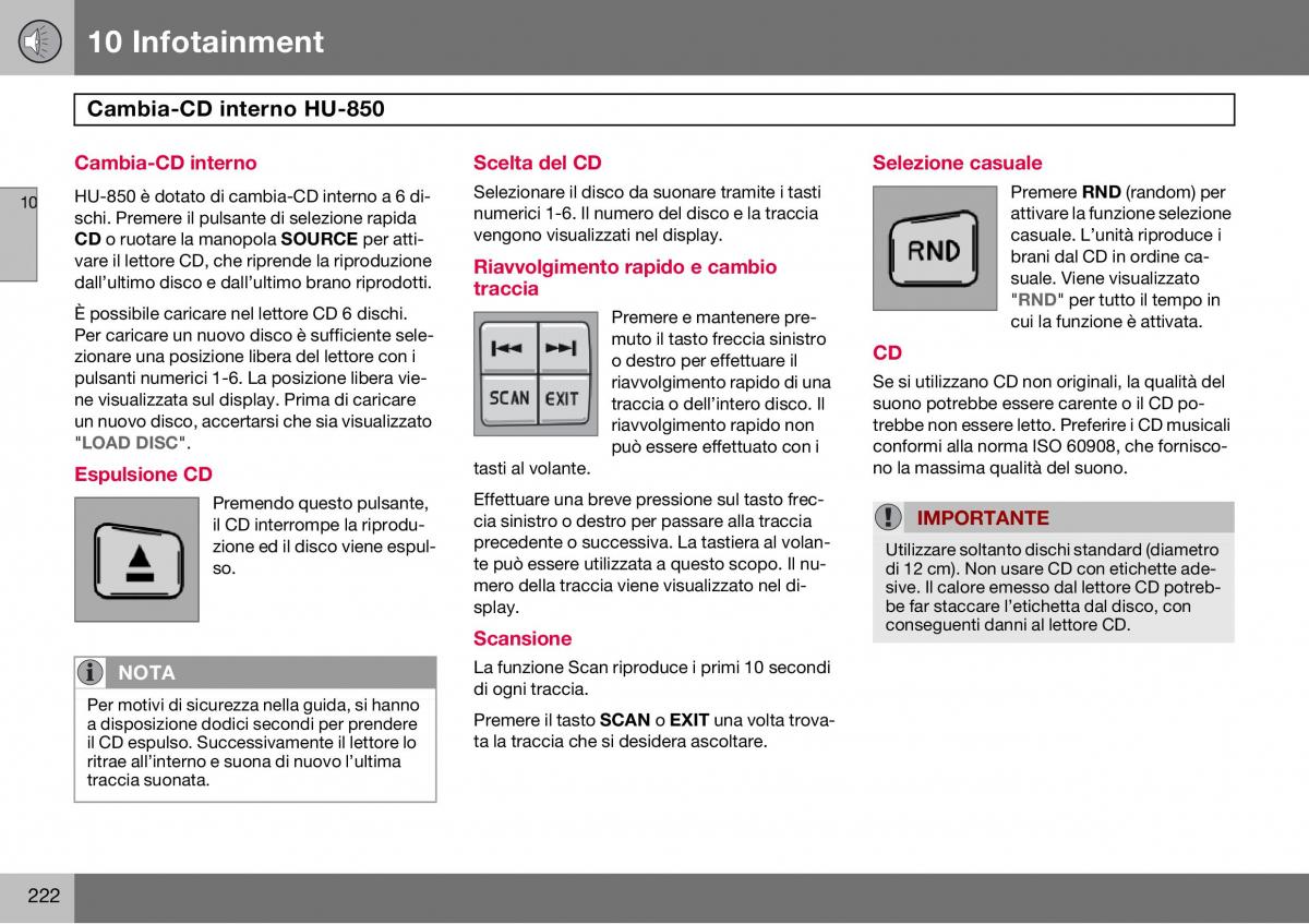 Volvo S60 I 1 manuale del proprietario / page 223