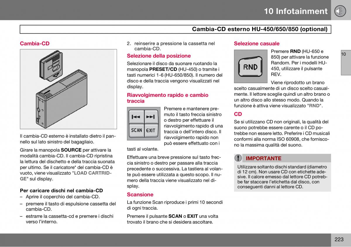 Volvo S60 I 1 manuale del proprietario / page 224