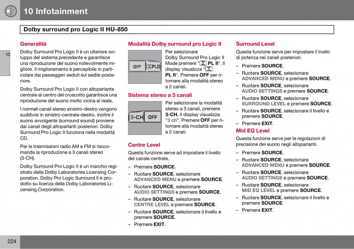 Volvo S60 I 1 manuale del proprietario / page 225