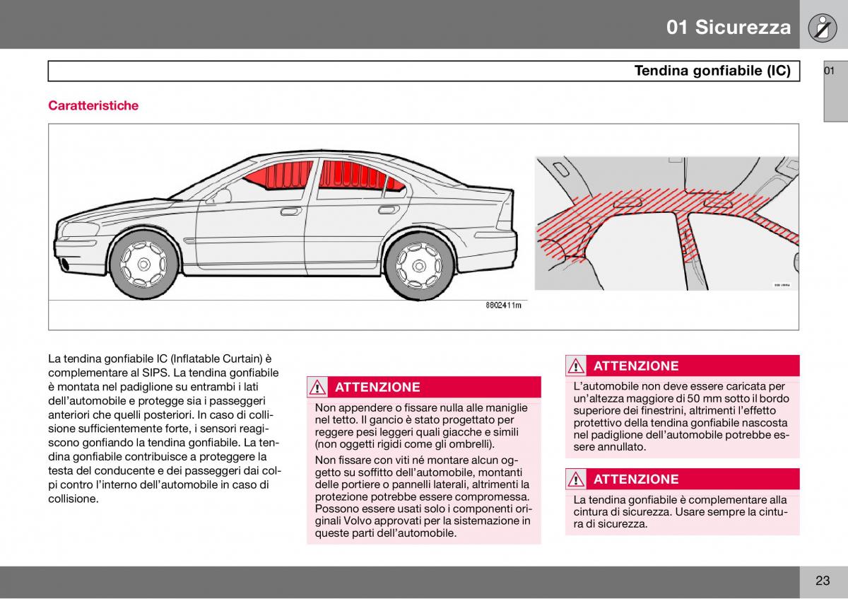 Volvo S60 I 1 manuale del proprietario / page 24