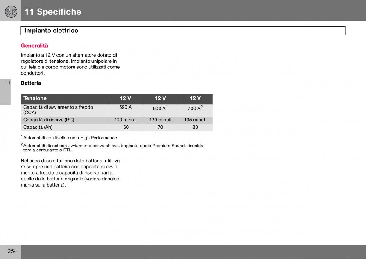 Volvo S60 I 1 manuale del proprietario / page 255