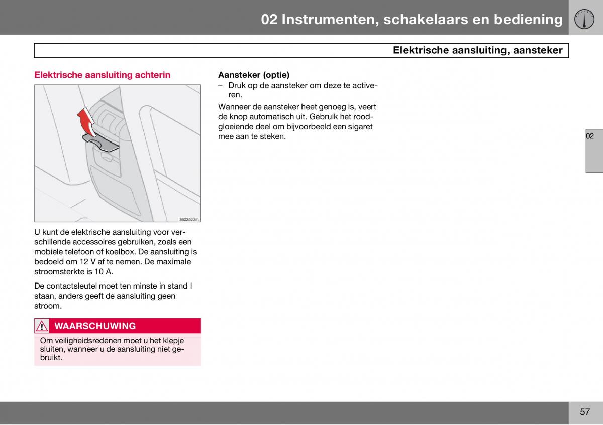 Volvo S60 I 1 handleiding / page 58