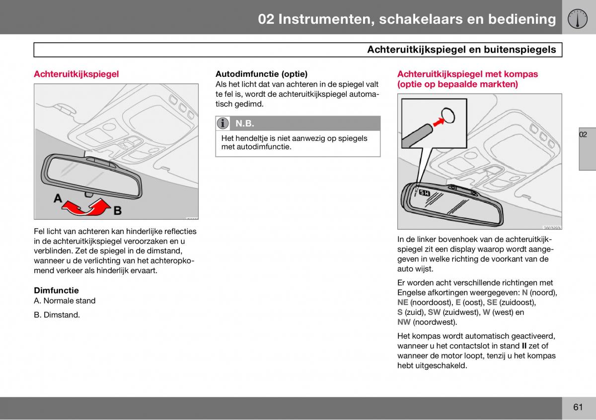 Volvo S60 I 1 handleiding / page 62