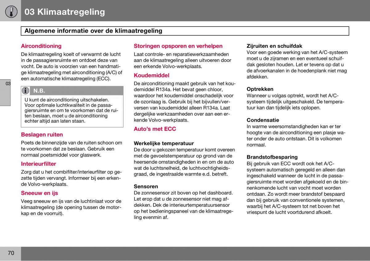 Volvo S60 I 1 handleiding / page 71