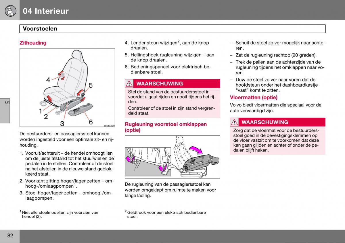 Volvo S60 I 1 handleiding / page 83