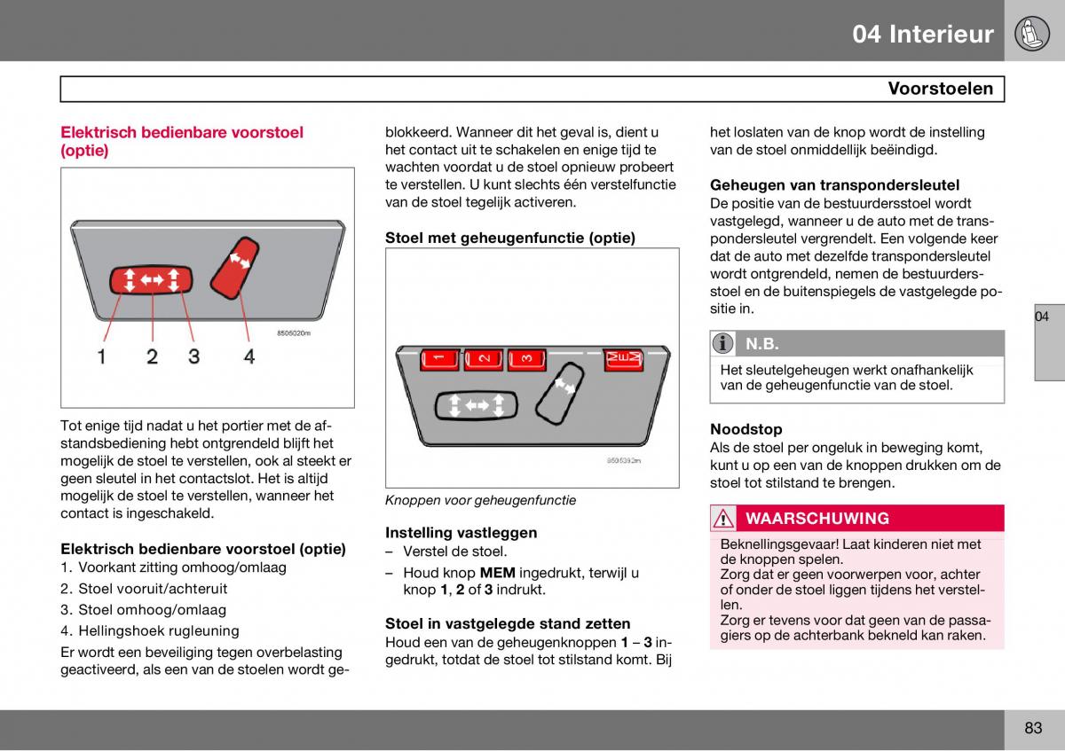 Volvo S60 I 1 handleiding / page 84