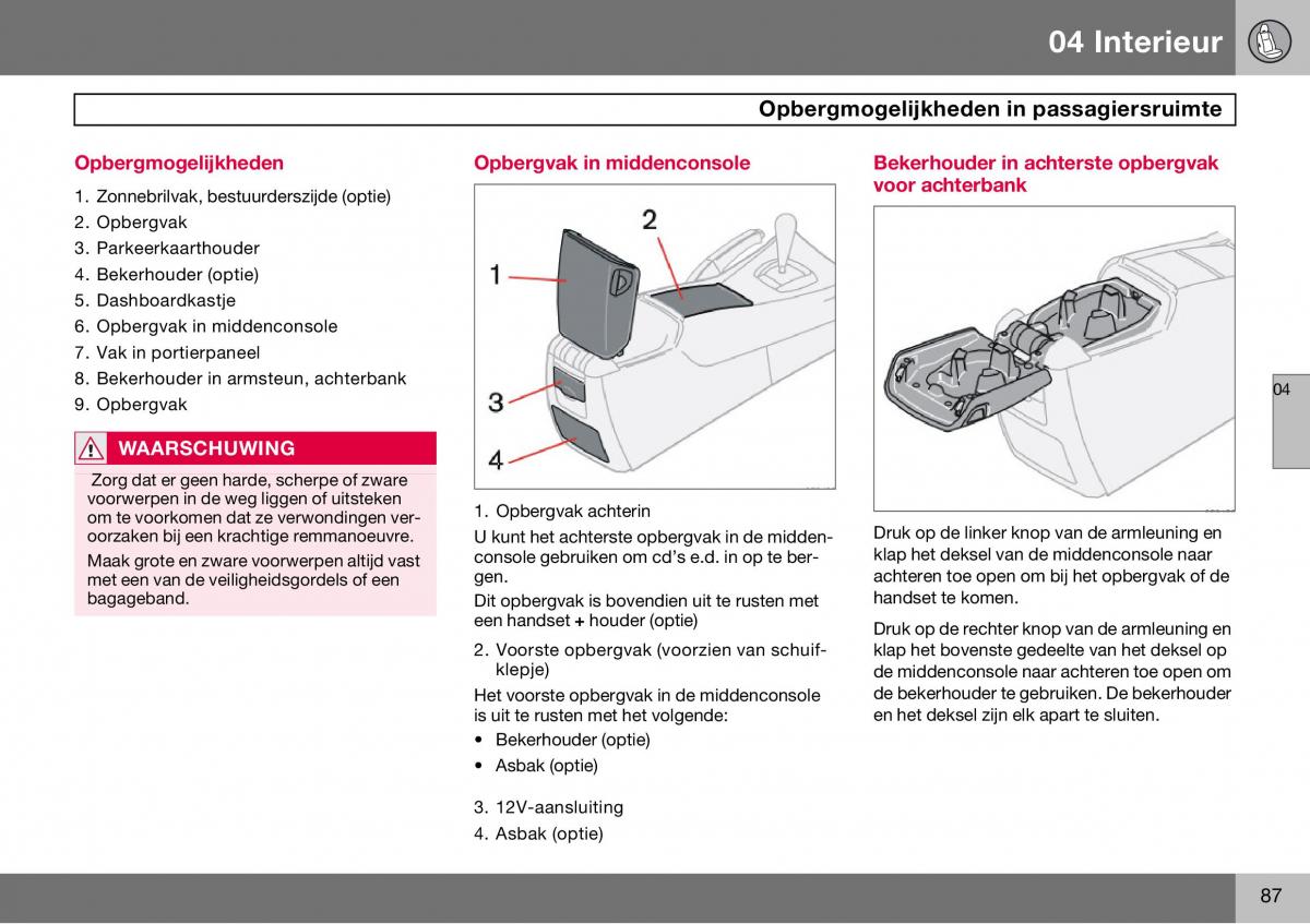 Volvo S60 I 1 handleiding / page 88