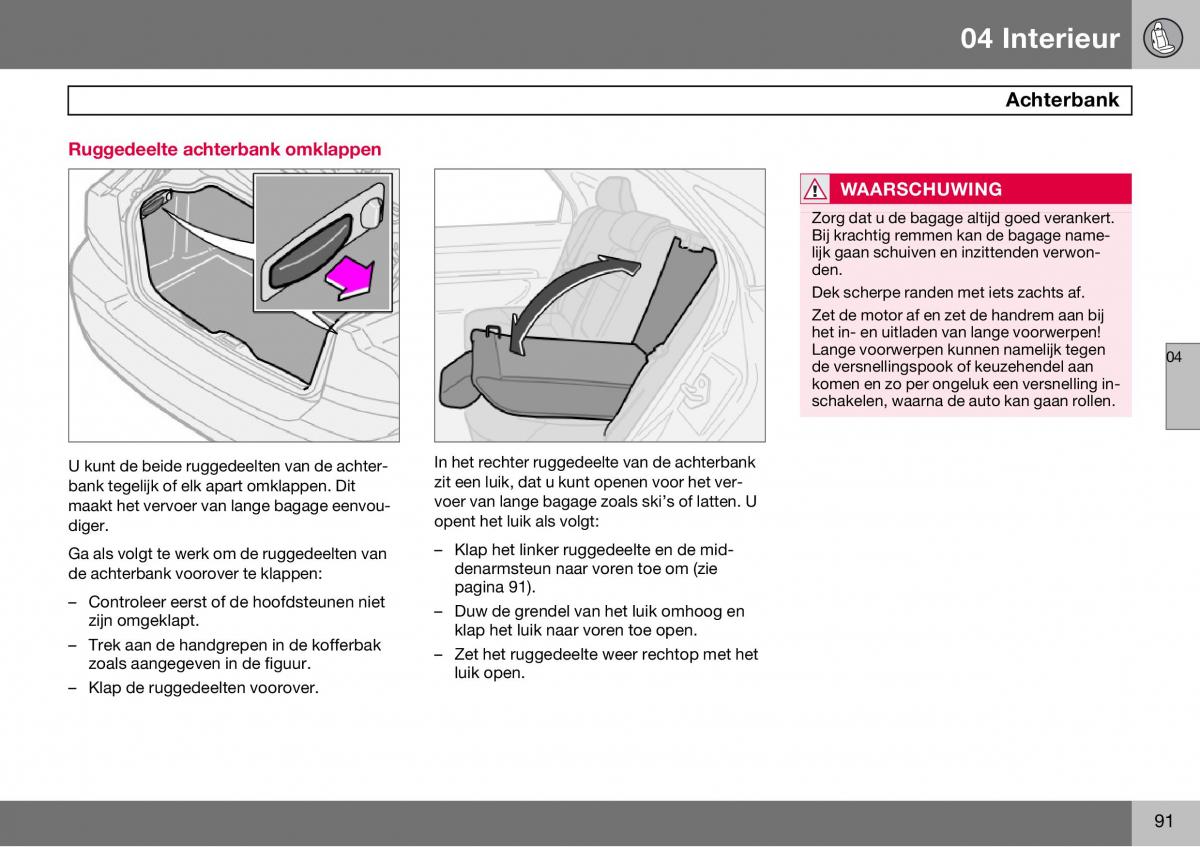 Volvo S60 I 1 handleiding / page 92