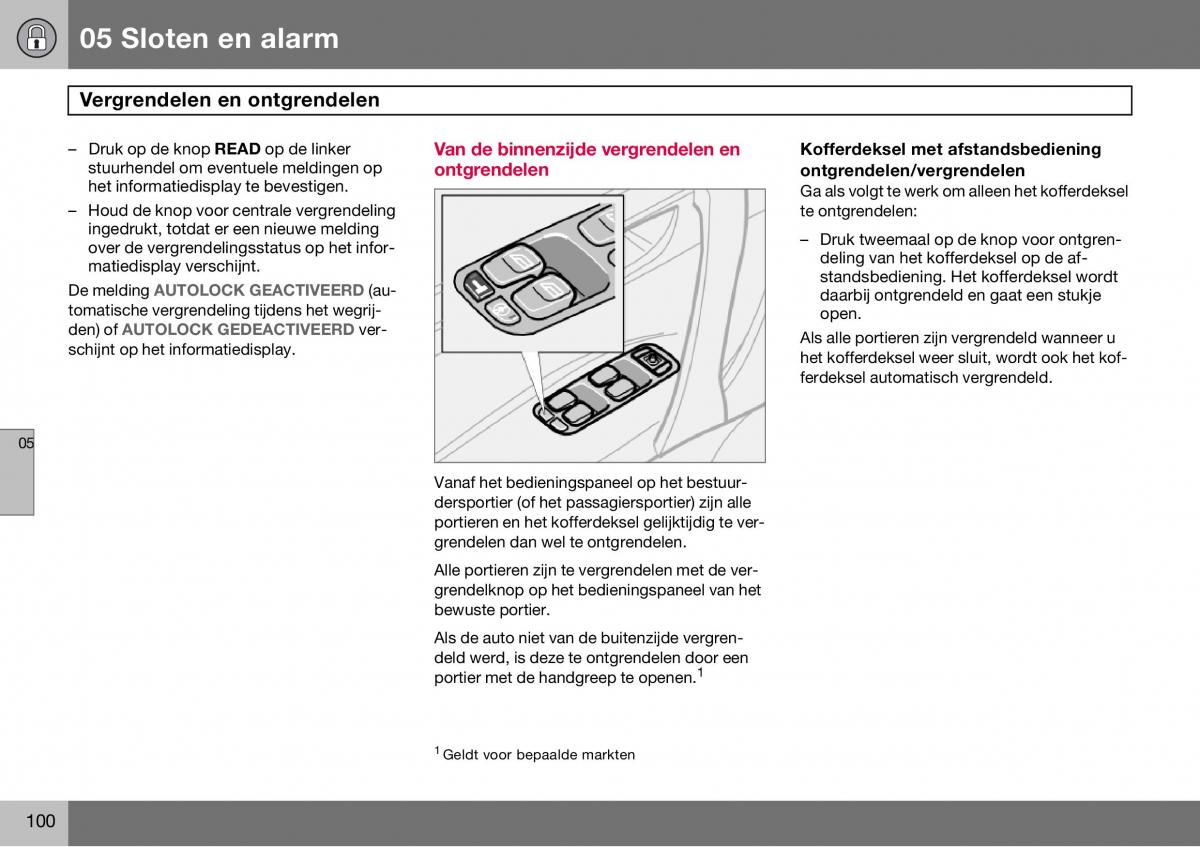 Volvo S60 I 1 handleiding / page 101