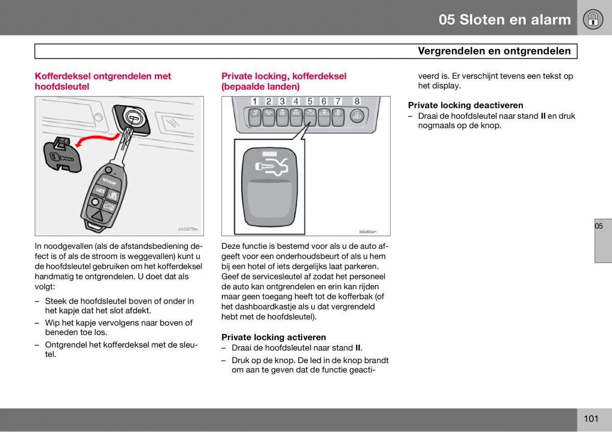 Volvo S60 I 1 handleiding / page 102