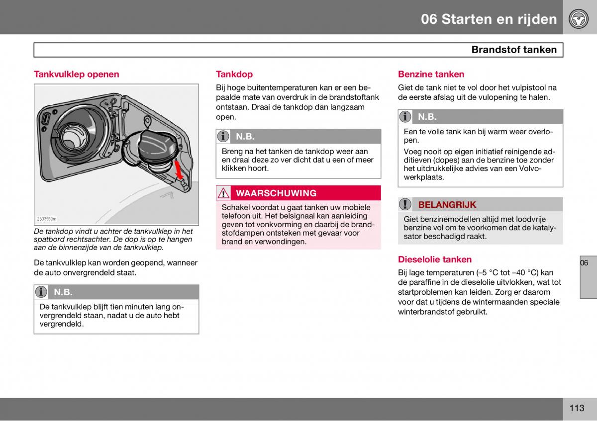 Volvo S60 I 1 handleiding / page 114