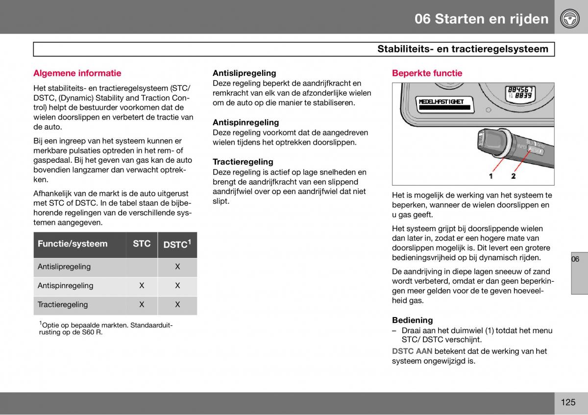 Volvo S60 I 1 handleiding / page 126