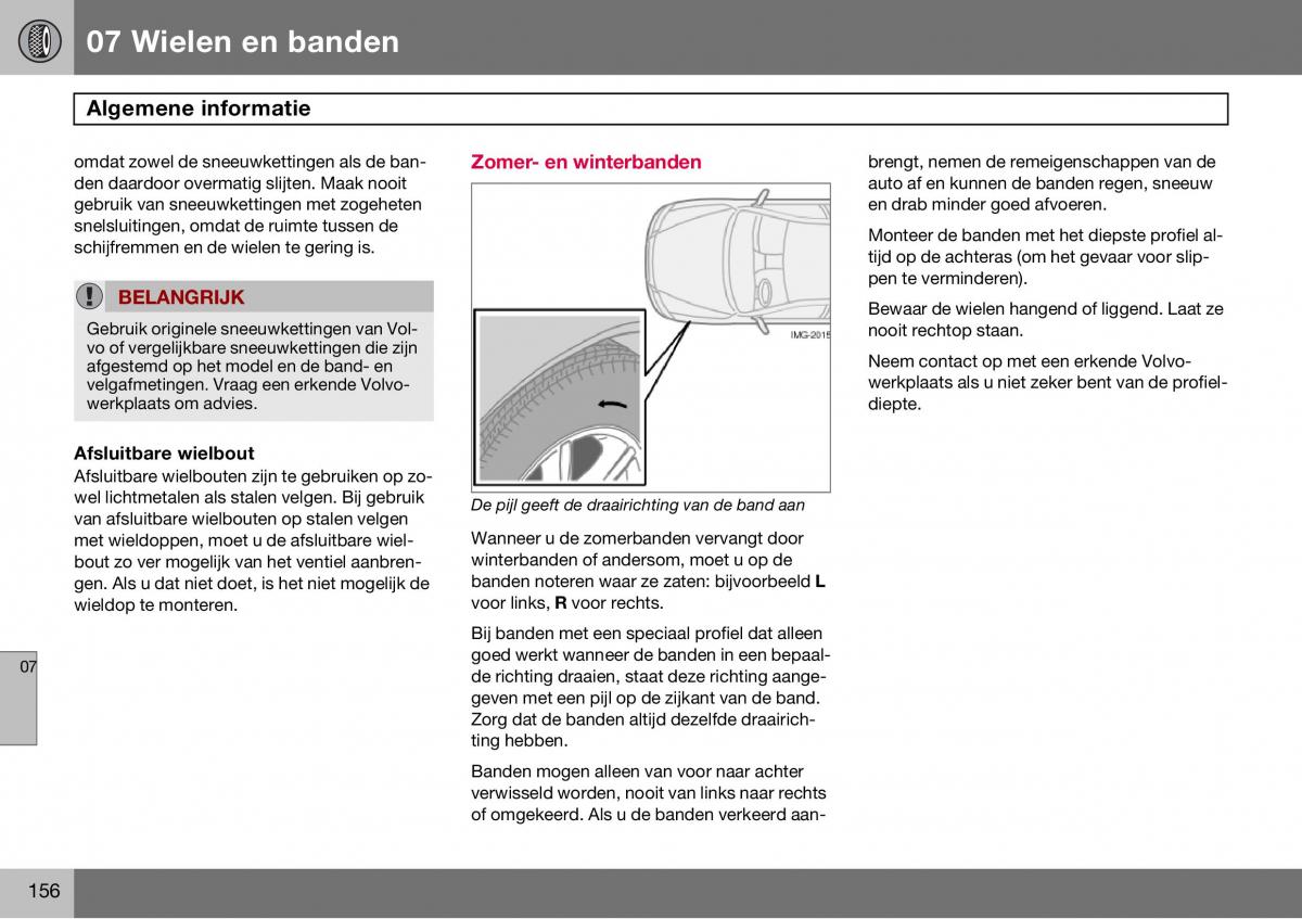 Volvo S60 I 1 handleiding / page 157