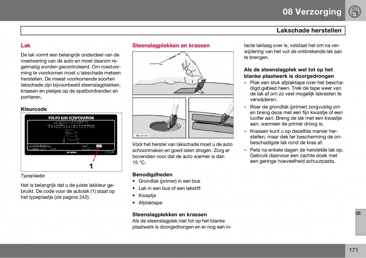 Volvo S60 I 1 handleiding / page 172