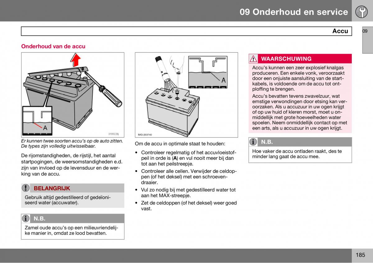 Volvo S60 I 1 handleiding / page 186