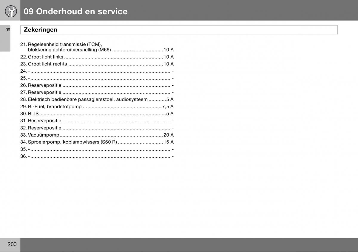 Volvo S60 I 1 handleiding / page 201