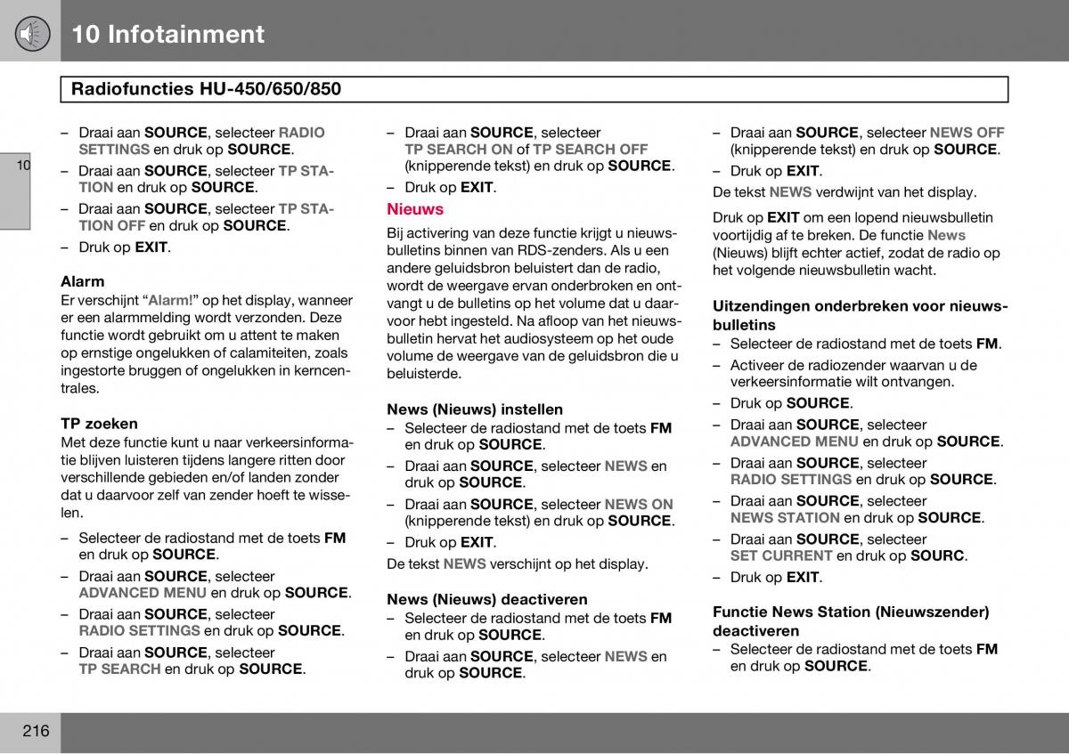 Volvo S60 I 1 handleiding / page 217