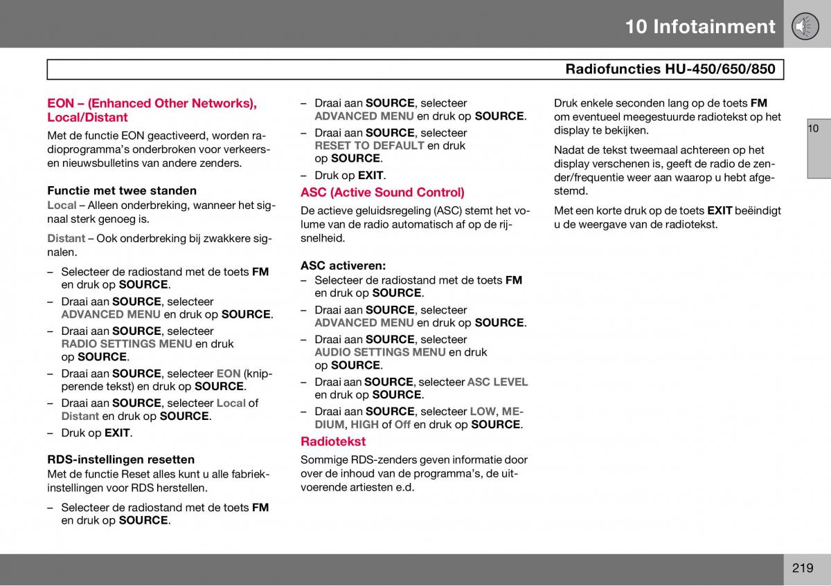 Volvo S60 I 1 handleiding / page 220