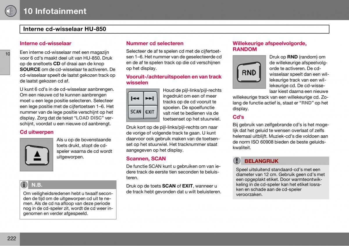 Volvo S60 I 1 handleiding / page 223