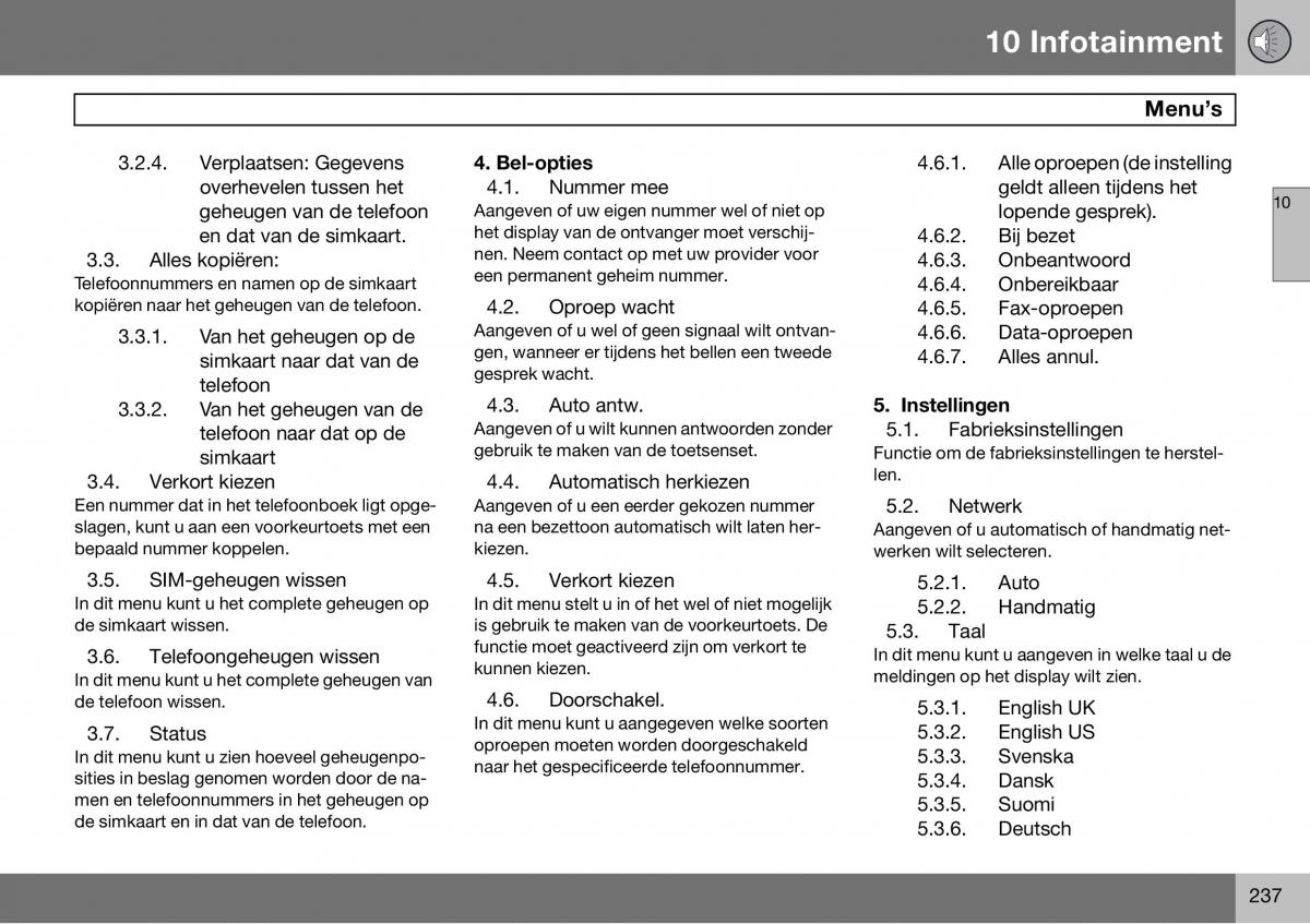 Volvo S60 I 1 handleiding / page 238