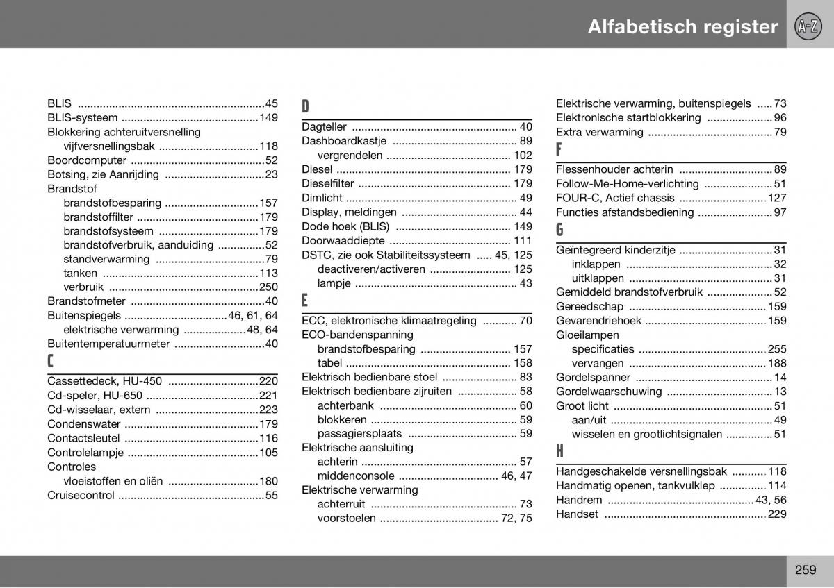 Volvo S60 I 1 handleiding / page 260