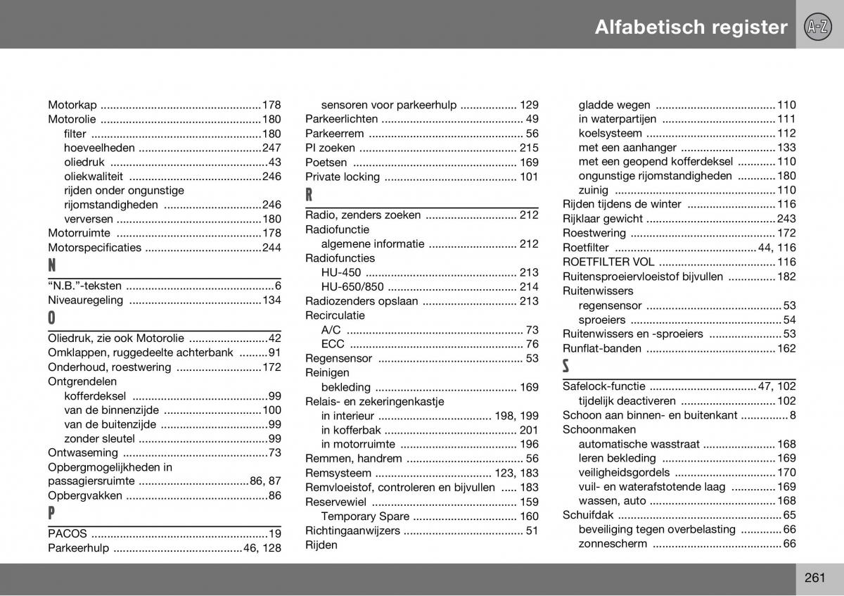 Volvo S60 I 1 handleiding / page 262