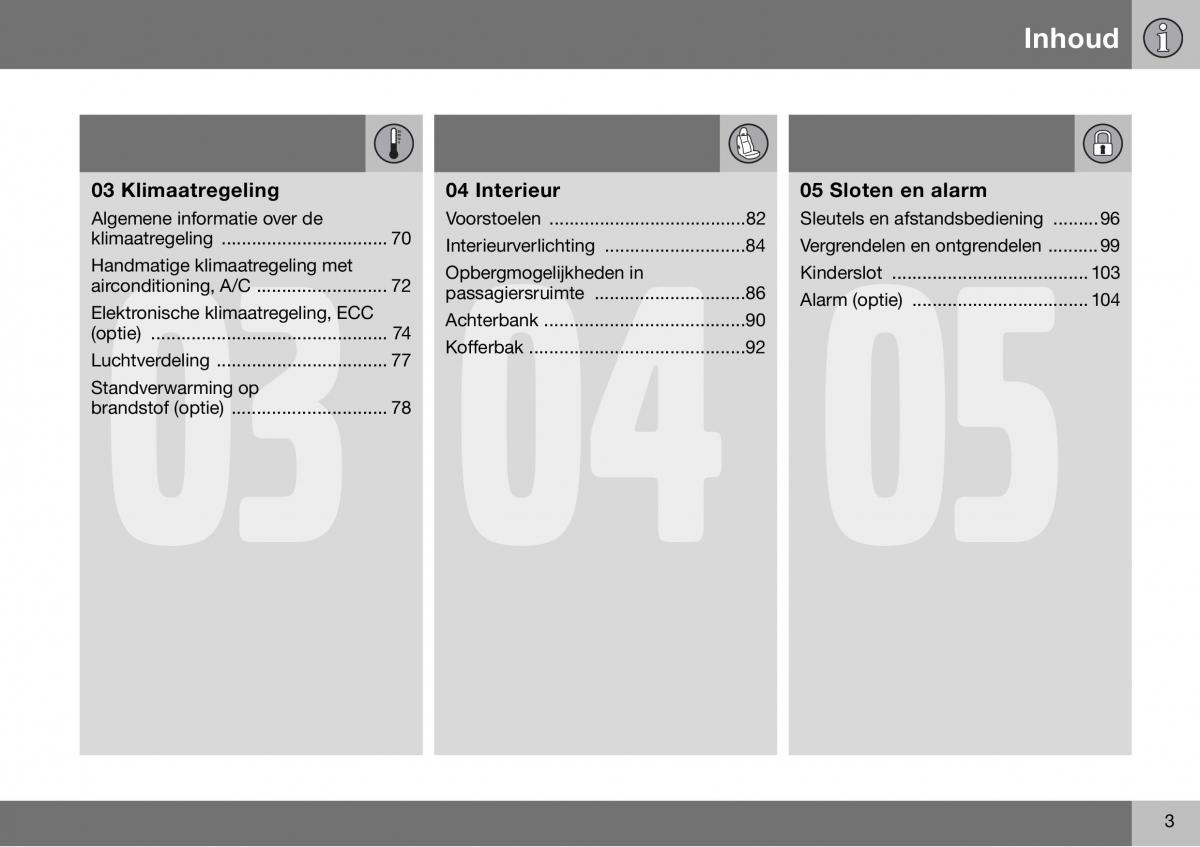 Volvo S60 I 1 handleiding / page 4