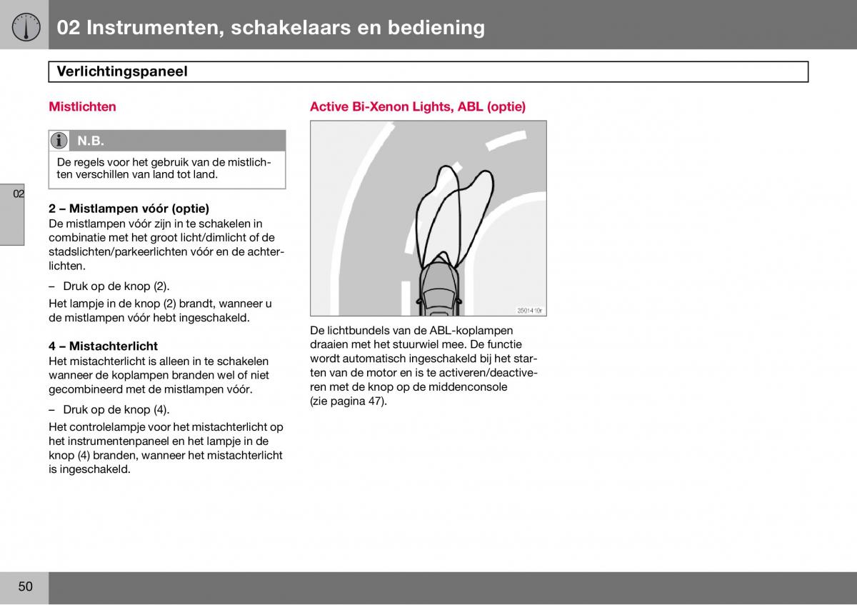 Volvo S60 I 1 handleiding / page 51