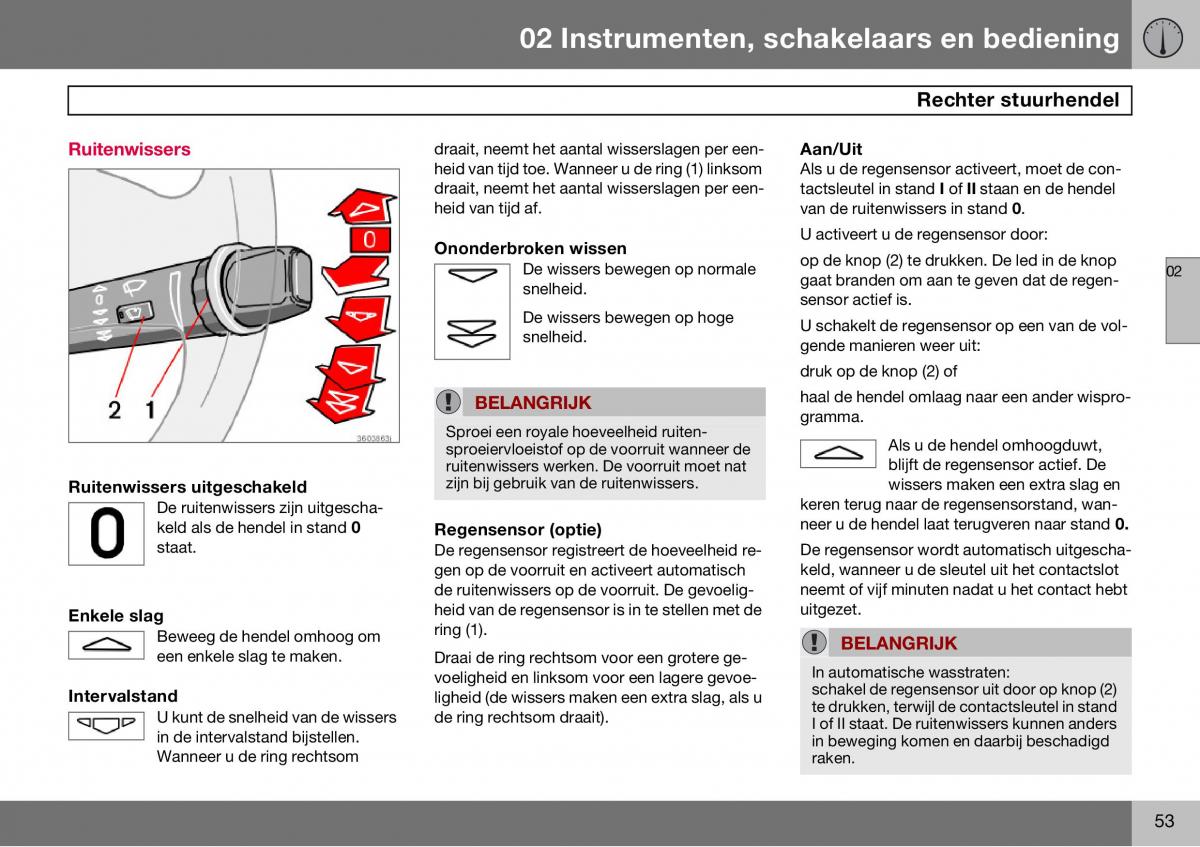 Volvo S60 I 1 handleiding / page 54