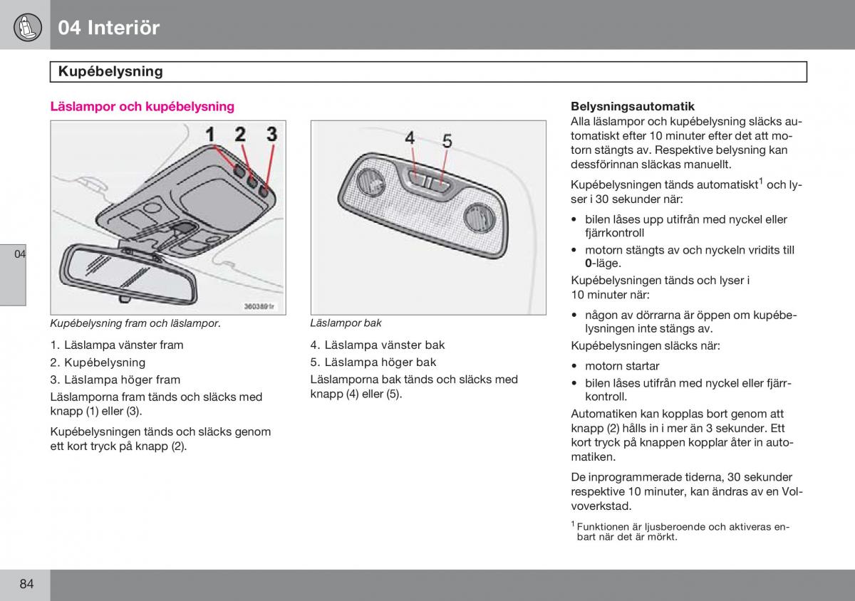 Volvo S60 I 1 instruktionsbok / page 85