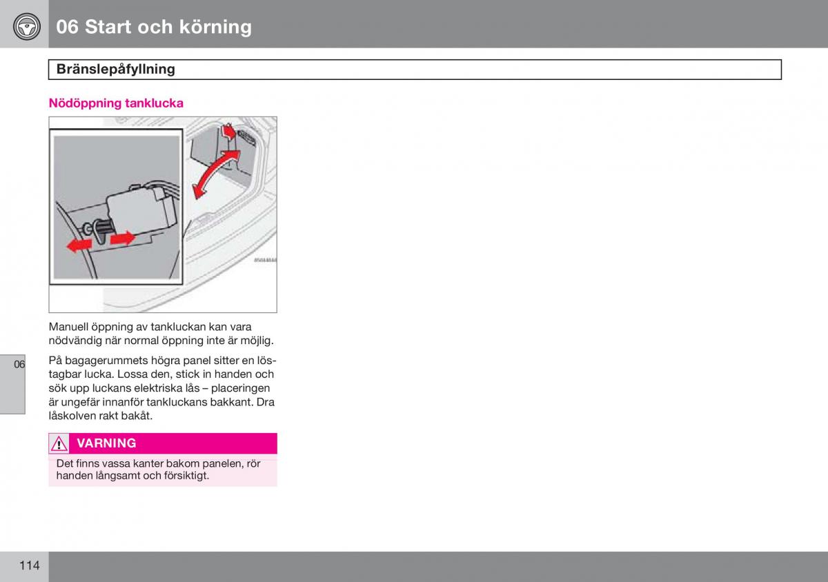 Volvo S60 I 1 instruktionsbok / page 115