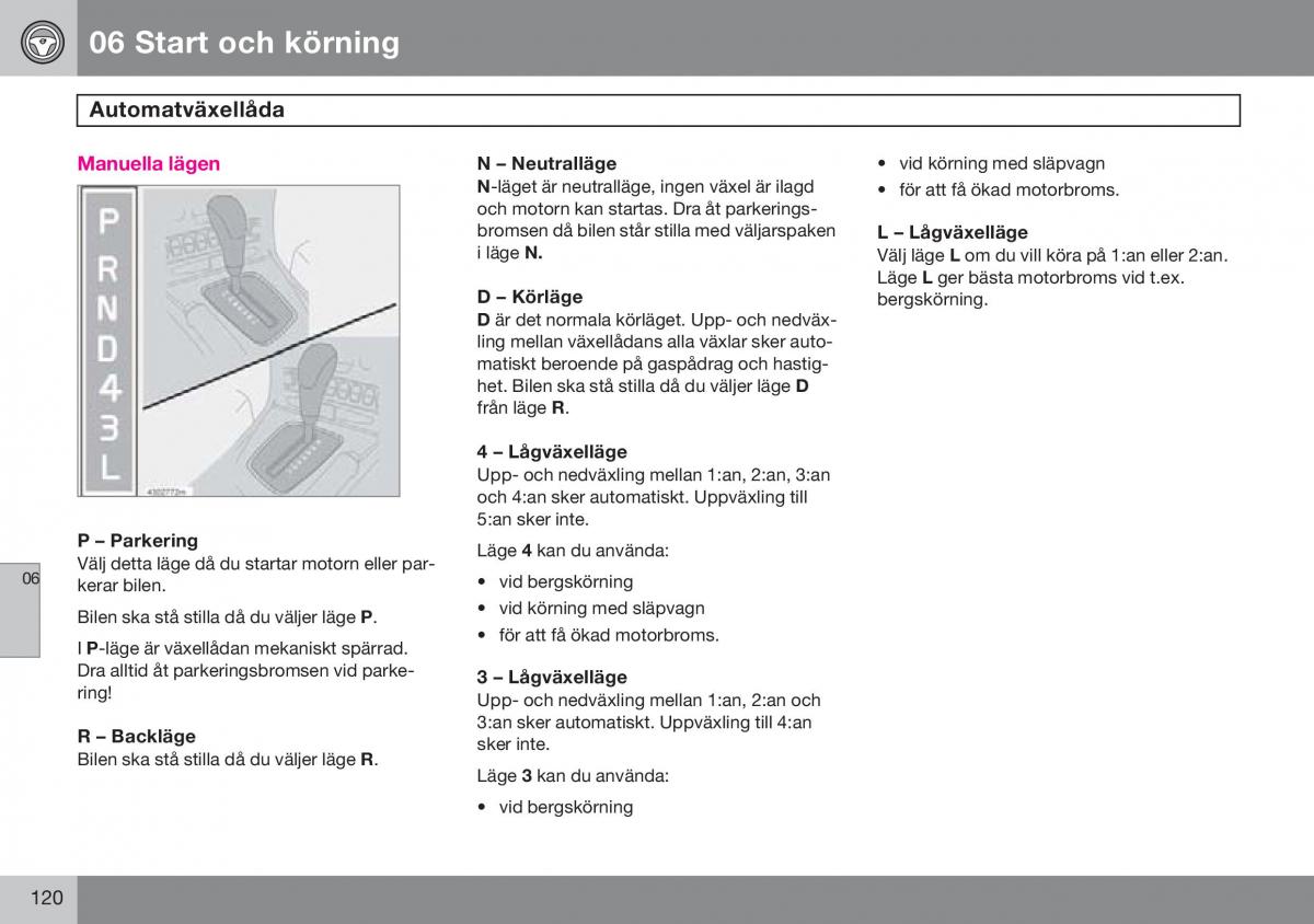 Volvo S60 I 1 instruktionsbok / page 121