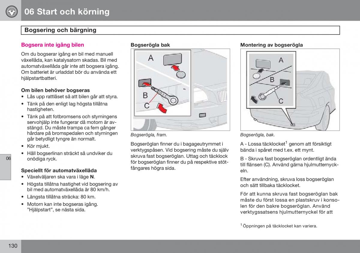 Volvo S60 I 1 instruktionsbok / page 131