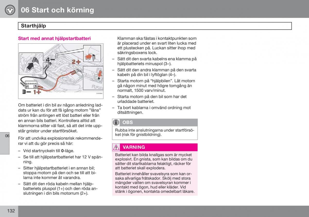 Volvo S60 I 1 instruktionsbok / page 133