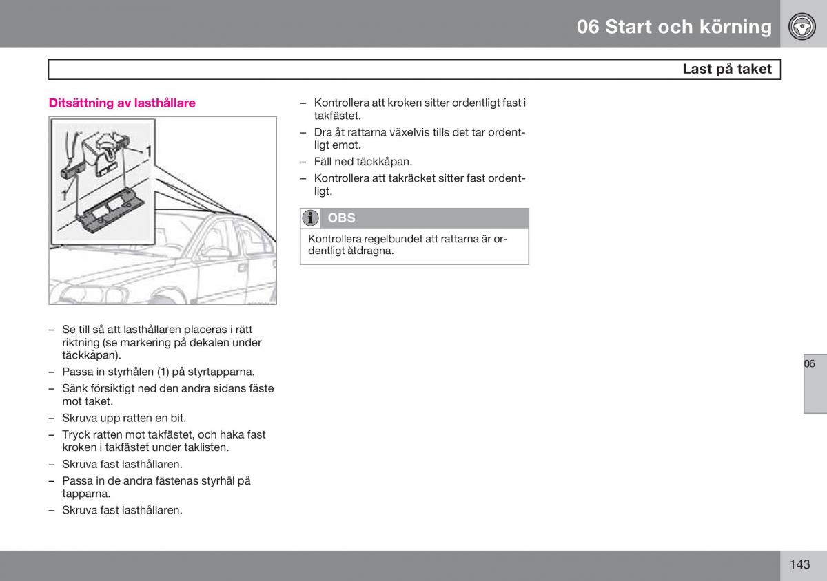 Volvo S60 I 1 instruktionsbok / page 144