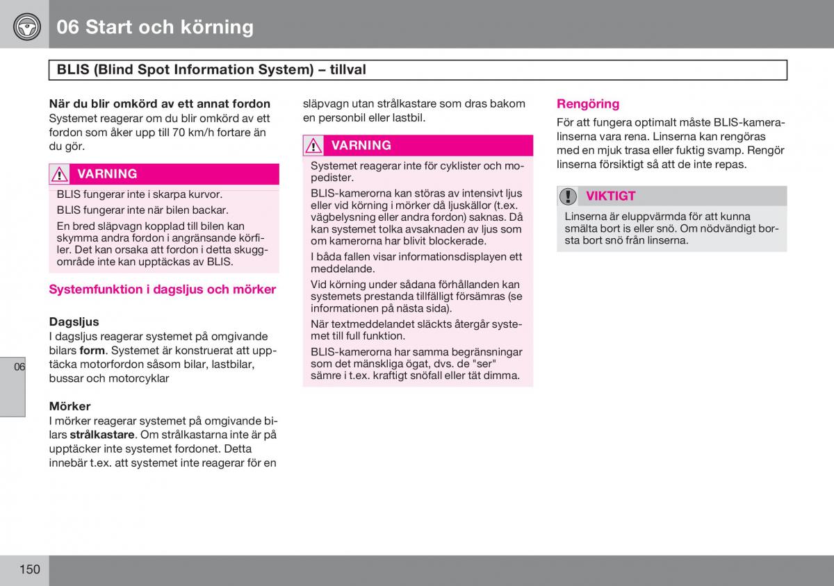 Volvo S60 I 1 instruktionsbok / page 151