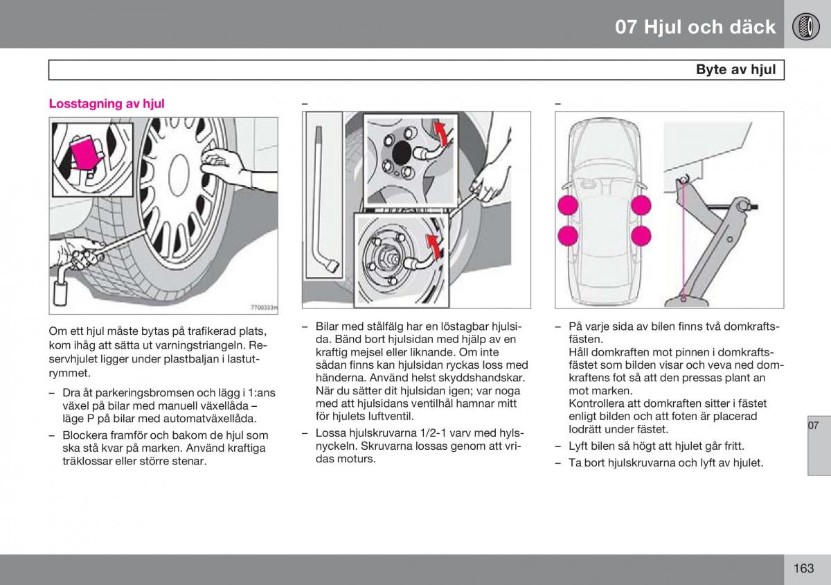 Volvo S60 I 1 instruktionsbok / page 164