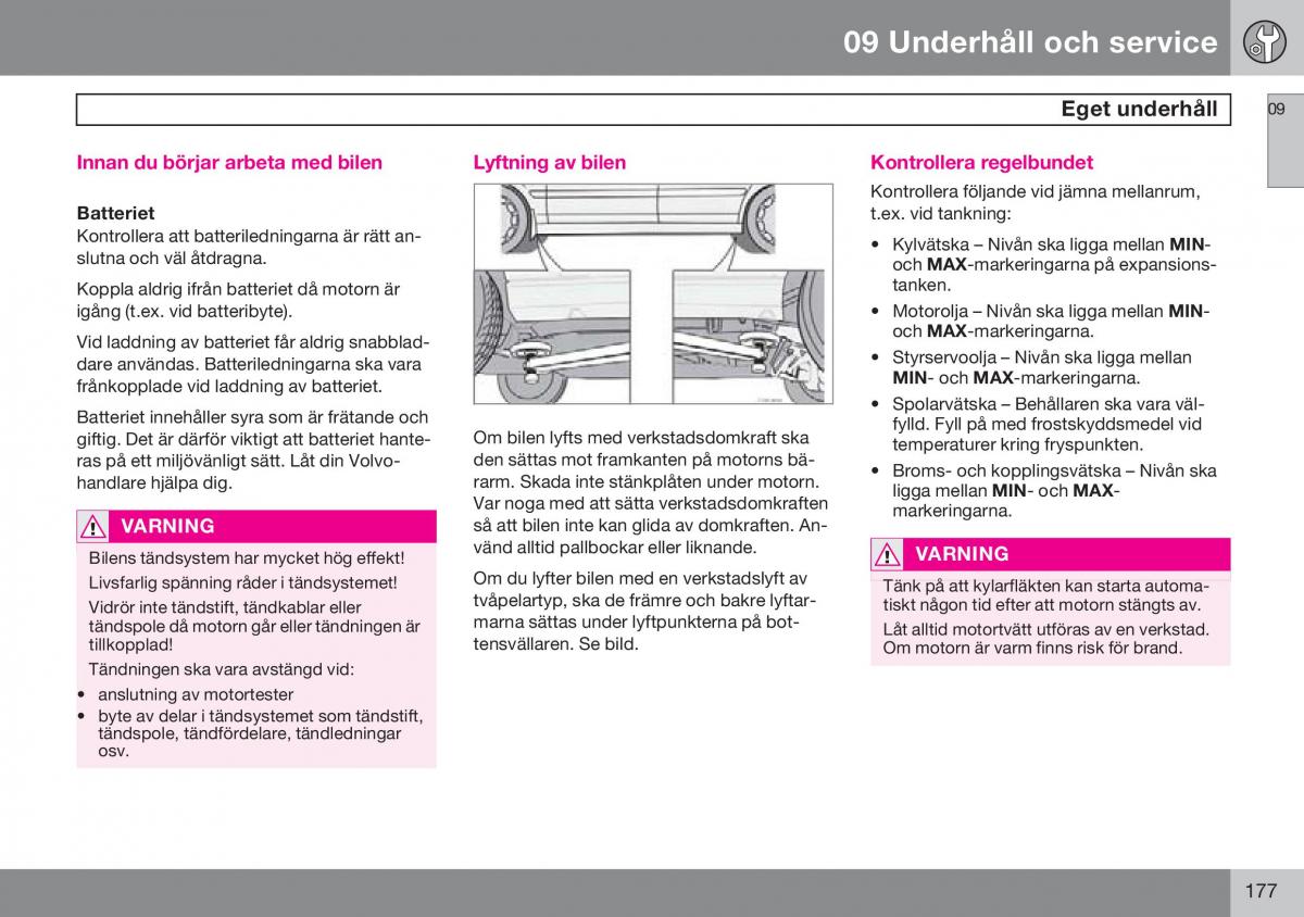 Volvo S60 I 1 instruktionsbok / page 178