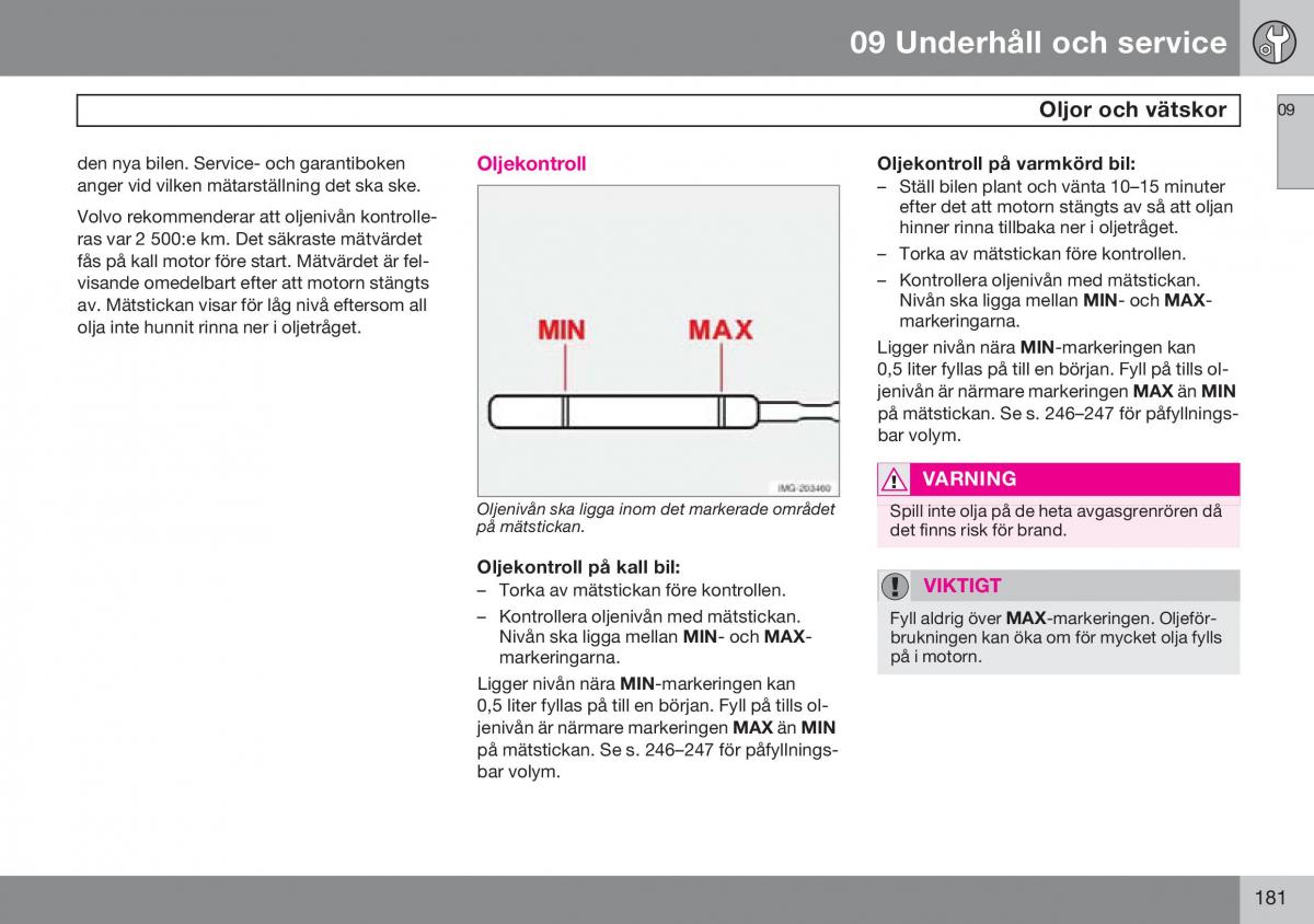 Volvo S60 I 1 instruktionsbok / page 182